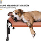 Veehoo Elevated Dog Bed, Outdoor Raised Dog Cots Bed for Medium Dogs, Cooling Camping Elevated Pet Bed with Slope Headrest for Indoor and Outdoor, Washable Breathable, Medium, Red, CWC2204