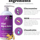 Liquid Glucosamine for Dogs Cats & Horses with Chondroitin, MSM, and Hyaluronic Acid, Hip & Joint Supplement for Mobility & Comfort, Supports Joint Health & Flexibility, Mobility, & Protection, 32 oz
