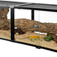 REPTIZOO 84 Gallon Large Reptile Terrarium Extra-Long 60" x 18" x 18" Spliceable Glass Reptile Tank, Double Top Cover Enclosure Habitats