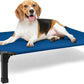 Heeyoo Elevated Dog Bed, Cooling Raised Pet Cot with Chew Proof Washable Breathable Mesh and Metal Frame, Portable Dog Cot Bed with No-Slip Feet for Outdoor or Indoor Use