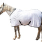 Horse Fly Sheet Equine Summer Sheets, Comfy Mesh Bug and Mosquito Protection Standard Neck - White 78"