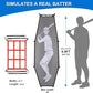 7'X7' Baseball Softball Practice Net,Pitching Net,Batting Net,with Baseball Tee,Bonus Strike Zone and Bow Frame,for Hitting,Pitching, Catching