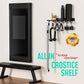 1-Tier Floating Shelf Compatible with Tonal Accessories, Home Gym Storage Shelf, Gym Rack Wall Mount Organizer, Workout Metal Holder, T-Bracket Lock Adapters Hanger, US Patent Holding