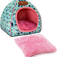 BWOGUE Guinea Pig House Bed Cozy Hamster Cave Large Hideout for Dwarf Rabbits Hedgehog Bearded Dragon Winter Nest Hamster Cage Accessories