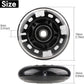 8pcs Inline Skate Wheels Led Light-Up Wheels 64/70/72/76/80mm w/Bushings 85-88A for Kids and Youth Beginners Children's Inline Skates Indoor/Outdoor Use (Black, 70mm)