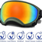 Winproof Adjustable Strap Dog Sunglasses, UV Protection, Suitable for Medium-Large Dogs, Soft Goggles
