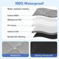 Kytely Dog Car Seat Cover for Back Seat,Waterproof Hammock with Mesh Window, Anti-Scratch Nonslip Car Seat Protector for Dogs, 600D Heavy Duty Dog Seat Cover for Cars Trucks and Suvs Gray