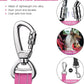 AUBELL Dog Seat Belt for Car,2 Pack Set 3-in-1 Adjustable Reflective Bungee Heavy Duty Dog Car Harness Tether with Clip Hook Latch & Buckle,Swivel Zinc Alloy Carabiner,Black+Hotpink