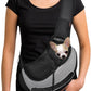 YUDODO Pet Sling Carrier for Small Dogs & Cats – Hands-Free Puppy Carrier with Safety Hook, Large Zipper Pocket, Soft Breathable Mesh, Adjustable Strap & Reflective Strip (Gray 3.0 M)
