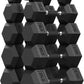 Hex Dumbbell Set, 30-480 lb Set Rubber Encased Exercise & Fitness Dumbbells, Weights Dumbbells Set, Hand Weight for Strength Training
