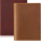 Jack&Chris Leather Passport Holder, Handmade Passport cover, Travel Wallet Cover Case for Men and Women, Leather Travel Documents Organizer Protector, Brown-Red, 2PC