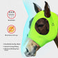 Harrison Howard Super Comfort Stretchy Fly Mask Large Eye Space with UV Protection Soft on Skin with Breathability Fluro Lime Full Size