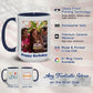 Ship Next Day Custom Mug Design Your Own Photo Text Personalized Picture Gifts for Women Men Customized Gifts Idea Personalized Coffee Mugs 11oz Dark Blue Handle