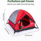 GDanes Cat House Portable Indoor/Outdoor Red Cat Tent for Cats and Small Dogs with Soft Pad