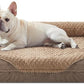INVENHO Orthopedic Dog Bed Medium Size, Washable Egg-Crate Memory Foam Dog Couch with Washable Removable Cover, Waterproof Lining and Nonskid Bottom