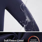 baleaf Women's Fleece Lined Leggings Waterproof Winter Hiking Pants Thermal Running Tights Zipper Pockets High Waisted