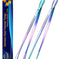 JETKONG 2 Pcs 12-Inch Culinary Tweezers Food Tweezers Kitchen Tweezer Tongs for Cooking (Rainbow)