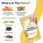BREWIX, Turmeric Ashwagandha Herbal Tea (50 Pyramid Tea Bags) Adaptogenic Herbs for Stress & Mood Support | Evening Calm & Sleep Support | Real Ingredients From India, Caffeine Free & Naturally Gluten Free
