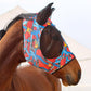 Harrison Howard Super Comfort Stretchy Fitting Horse Fly Mask with UV Protection Soft on Skin with Breathability Knitted Printing Large