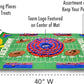 NFL Buffalo Bills Dog Snuffle Mat – Interactive Pet Slow Feeder, Football Field Design Food Puzzle Toy for Dogs & Cats, Foraging Activity Mat for Smarter Feeding