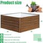 SnugNiture Galvanized Raised Garden Bed 4x4x2FT Outdoor Large Metal Planter Box Steel Kit for Planting Vegetables, Flowers