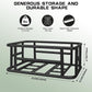 RAYMACE Rear Rack Bike Basket with Cargo Net and Liner Large Bicycle Basket Perfect Mount for Electric Bike