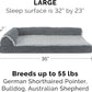 Furhaven Cooling Gel Dog Bed for Large/Medium Dogs w/ Removable Bolsters & Washable Cover, For Dogs Up to 55 lbs - Two-Tone Plush Faux Fur & Suede L Shaped Chaise - Stone Gray, Large