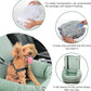 Dog Car Seat for Small Medium Dogs Up to 40lbs, Detachable Washable Soft Pet Booster Travel Bed for Front & Green Seat with Safety Leash Belt