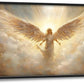 Large Angel Wall Art for Living Room, Framed Oversized Angel Wing Wall Decor Fantasy Sky Clouds Canvas Painting Modern Artwork for Living Room Bathroom Bedroom Office Dining Room 60"x30"