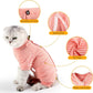 LIANZIMAU Cat Surgical Recovery Suit Professional for Male Female Dog Abdominal Wounds Cone E-Collar Alternative Anti-Licking Pet Surgical Recovery Pajama Suit Soft Fabric Onesie for Cats