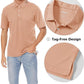 MAGCOMSEN Men's Polo Shirts 3 Buttons Casual Work T Shirts Quick Dry Short Sleeve Golf Shirt Pique Jersey Outdoor Performance