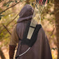 LWANO Archery Bow Carrier with Arrow Slots, Archery Bow and Arrow Holder for Recurve Horsebow Traditional Bow, Adjustable Shoulder Strap