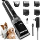 Professional Dog Grooming Clippers for Thick Coat - Dog Hair Trimmer for Grooming Kit- Sheep Shears for Thick Hair – Pet Grooming Clippers for Dogs, Cats, Sheeps, Horse (Black)