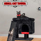 SYANDLVY Gothic Cat Tree with Coffin Bed for Indoor Cats, Cat Tower with Scratching Post, Modern Activity House for Large Cats, Condo with Board, Kittens Cave