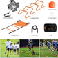 Agility Ladder Speed Agility Training Equipment,1 Agility Ladder 20ft,4 Hurdles,Training Soccer Cones,Jump Rope,Running Parachute, Agility Training Equipment for Kids Youth Adul