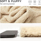 Luciphia 1 Pack 3 Calming Dog Blanket Fluffy Premium Fleece Pet Blankets Soft Sherpa Throw for Dogs Puppy Cat Beige/Pink/HazeBlue Large (41" x31")