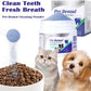 Dog Teeth Cleaning Powder, Dog Dental Powder and Cats Breath Freshener, Bad Breath & Tartar Remover for Pets, Suitable for Large, Medium & Small Canine(Blue)