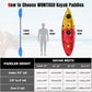 Kayak Paddle with Aluminum Shaft and Reinforced PP Blade, Floating Kayak Oar for Kayaking Canoeing and Boating, 220 cm/86 inches - 230 cm/90 inches