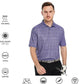 Men's Golf Polo Shirts Short Sleeve Striped Performance Moisture Wicking Dry Fit Golf Shirts for Men