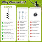 Dog Tie Out Stake for Large Dogs – Heavy Duty In-Ground Dog Anchor up to 210 lbs – Secure Tether Stake for Yard, Camping & Beach – Easy Install with Tool, Works with Tie Out Cable & Leash, Black