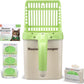 Neater Pet Brands Neater Scooper Standard Cat Litter Scoop, 60 Refill Bags – Mess-Free Cat Litter Scooper with Bag, Spill-Proof Kitty Box Sifter, Bin Doubles as Scoop Holder, For Single-Cat Households