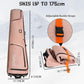Goloni Ski Bag with Wheels,Padded Snowboard Bag for Air Travel,600D Waterproof Fabric,Foldable Snow Bag Fits 2 Pairs Skis