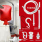 2 L Home Enema Bag Kit with 2 Enema Tips,60 inch Long Silicone Hose, Controlable Water Flow Valve, Hot-Water Bottle for Colon Cleansing Enemas (Upgraded-red)