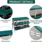 Chicken Nesting Box, 10 Hole 2 Layer Hen Nest Box with Legs, Roll Away Eggs Laying Boxes,Cleanable Pull Out Hen Roosting Boxes