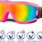 Small Dog Sunglasses with Adjustable Strap UV Protection, Winproof Puppy Sunglasses, Suitable for Dogs Eyes Protection，Soft Dog Goggles