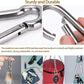 3 Inch Carabiner Spring Snap Hook Steel Clip Link Buckle Heavy Duty 8x80mm 10 Pcs for Outdoor Camping Hiking Hammock Swing, White
