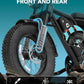 500W/750W Fat Tire Electric Dirt Bike for Adults, 48V 13.5AH/18AH Removable Battery 16"/20" Electric Motorcycle Ebikes with 31MPH Top Speed, 40-70 Miles Range, Full Suspension