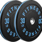 2 Inch Bumper Plates，10-500lbs，Barbell Rubber Olympic Weight Plates Set for Home Gym, Strength Training & Weight Lifting, Multiple Options Colors