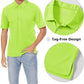 MAGCOMSEN Men's Polo Shirts 3 Buttons Casual Work T Shirts Quick Dry Short Sleeve Golf Shirt Pique Jersey Outdoor Performance