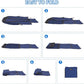 BALEINE 150L Laundry Bag Backpack, 900D Oxford Fabric Large Travel Laundry Bags with Shoulder Straps and 2 Mesh Pockets for College Dorm, Apartment, Laundromat (Navy, 150L)